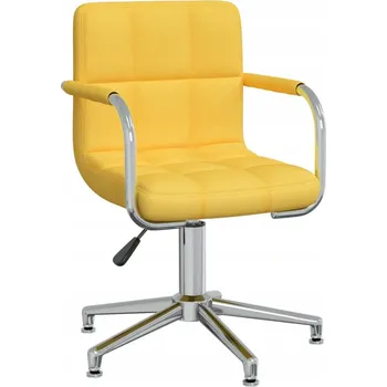 Otočná kancelářská židle VidaXL žlutá