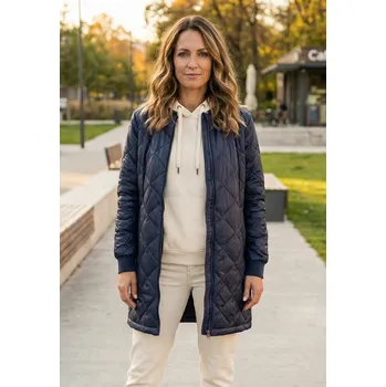 Dámský kabát Dámský kabát SAM 73 MIRA WB 820 TMAVĚ MODRÁ XS