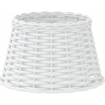 Stínidlo Stínidlo na lampu, bílé, Ø38x23 cm, proutí