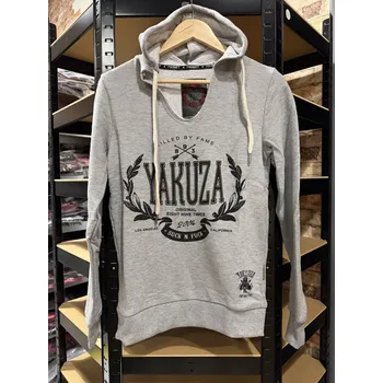 Pánská mikina Pánská tenčí mikina Yakuza HOB-10058 grey melange velikost: 3XL