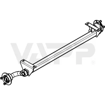 Přívěs k motorovému vozidlu Náprava KNOTT VG 7 (750 kg) b= 800 mm, c=1230 mm, 100x4