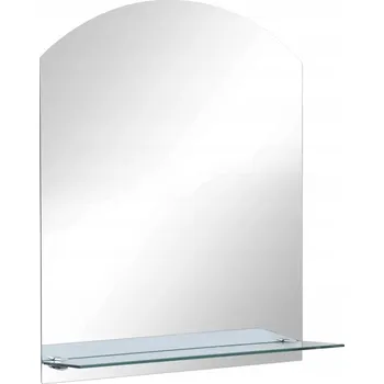 Zrcadlo Nástěnné Zrcadlo s poličkou, 30x50 cm, tvrzené sklo