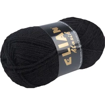 Příze Pletací příze Klasik 50 g, střední, 5 (217) černá