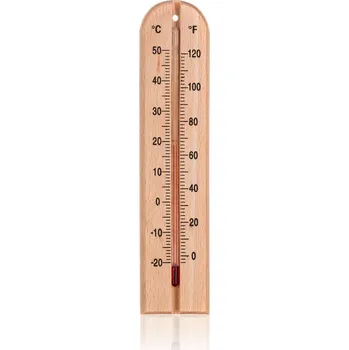 Domácí teploměr teploměr 20cm (- 20 až + 50 st. C) dřev. světlý
