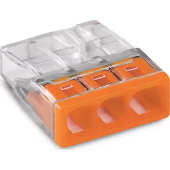 Svorka trojnásobná pro pevné vodiče 0,5 -2,5 mm