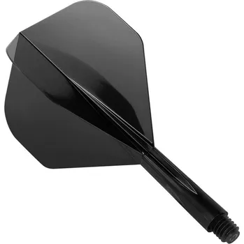 Šipka Letky na šipky Condor Zero Stress černé, standardní letky a krátké násadky