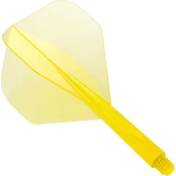 Šipka Letky na šipky Condor Zero Stress žluté, standardní letky a krátké násadky