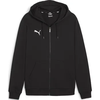 Pánské oblečení Pánská mikina PUMA TEAMGOAL CASUALS HOODED JACK 658595_03 PUMA BLACK/PUMA WHITE XXL