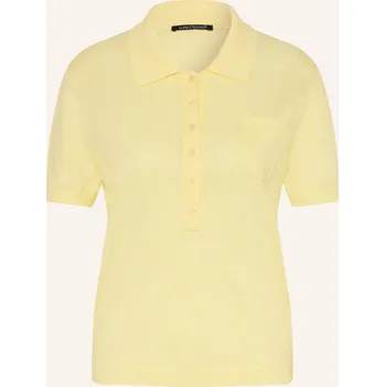 Dámská košile Luisa Cerano Dámské Pletené Polo Tričko Z Lnu, žlutá, 38