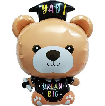 Balónek Fóliový balónek Medvídek absolvent, 41x53 cm