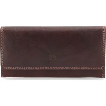 Peněženka Dlouhá kožená peněženka Poyem 5214 hnědá