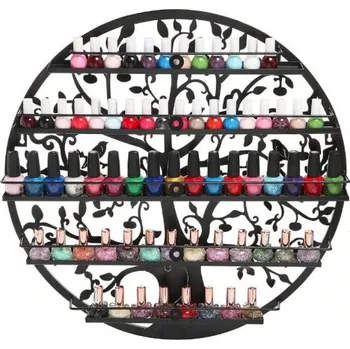 Kosmetika SUNONE Nástěnná police na laky na nehty - černá