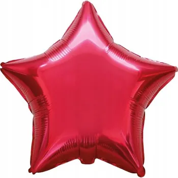 Balónek Fóliový balónek 18" FX - Hvězda (červená), balený