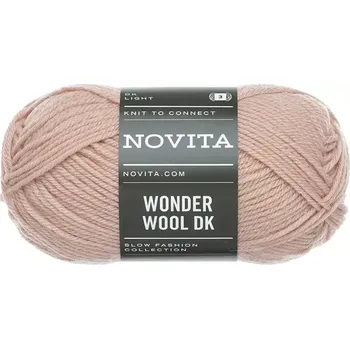Příze Novita Wonder Wool DK 609 Pudrová (Vlněná příze Wonder Wool DK 609 Powder)