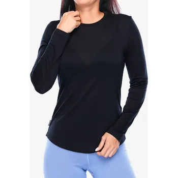Dámské oblečení Dámská mikina bez kapuce Icebreaker Merino 125 Cool-Lite Sphere III LS Tee - black