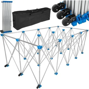 Dílenský stůl Hliníkový stůl pro velkoformátové dlaždice 230×118×85 cm, 1000 kg, skládací - GEKO