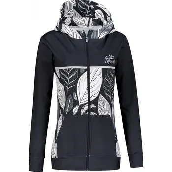 Dámská mikina Dámská mikina na zip premium ALTISPORT VOJ/ALW061MI02 ČERNOBÍLÁ XS