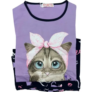 Kugo Dívčí svíticí pyžama s dlouhým rukávem VENDY Barva: Fialová, Velikost: 164