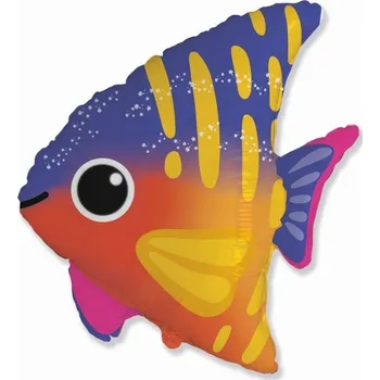 Balónek Fóliový balónek 24 FX - Usměvavá rybka (papírové balení), balený