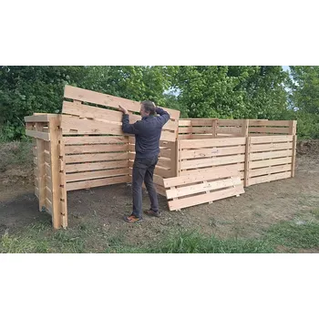 Kompostér Ekonákup SILARIX – vícekomorové kompostovací silo pro velké objemy (od 18 m³) návrh na míru • různé konfigurace • pro areály a provozy