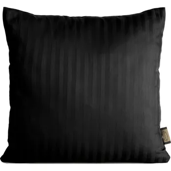 Povlak na polštářek SATÉNOVÉ POVLEČENÍ NA POLŠTÁŘ VERA 40X40 CM ČERNÁ