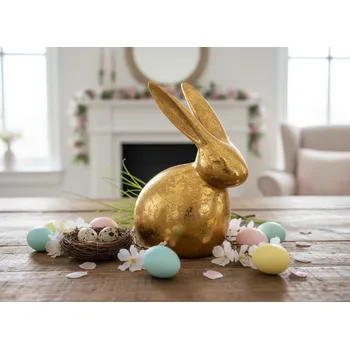 Velikonoční dekorace DOMLY Figurka Zlatý