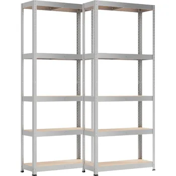 Dílenský regál Kovové regály STOREX 2x 875 kg 180x75x30 pozinkovaný