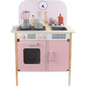 Dětská kuchyňka Dřevěná kuchyňka pro děti Menfi s efekty a příslušenstvím
