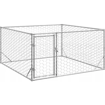 Bouda pro psa Venkovní bouda pro psa s dveřmi 2x2x1 m Ocel