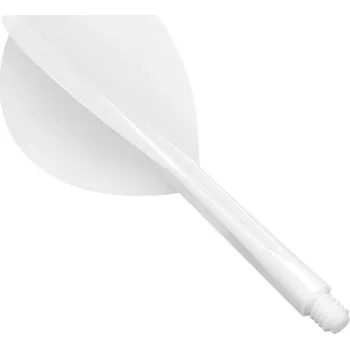 Šipka Letky na šipky Condor Zero Stress bílé, Teardrop letky a midi násadky