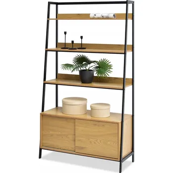 Knihovna Regál Mebel-Partner 100 x 180 x 40 cm černý