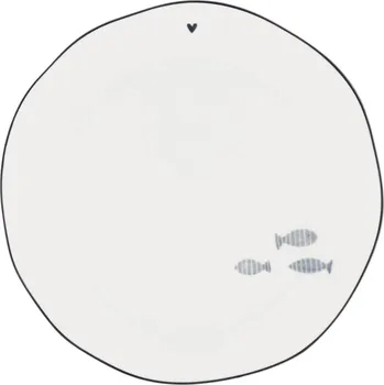 Talíř Bastion Collections Keramický talíř Iris Blue Fish Ø 19 cm