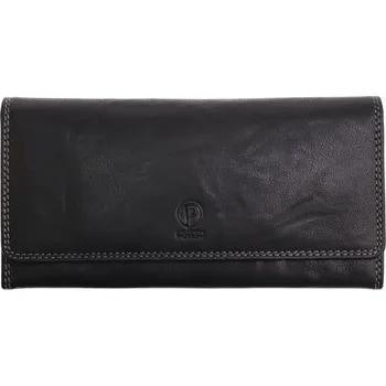 Peněženka Dlouhá kožená peněženka Poyem 5214 černá