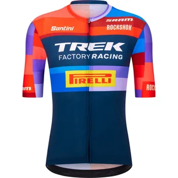 Cyklistika SANTINI Cyklistický dres s krátkým rukávem - TREK FACTORY RACING 2025 - vícebarevná