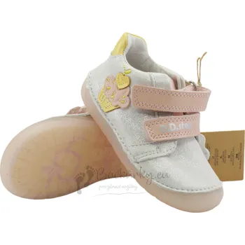 Chlapecké polobotky Dětské celoroční barefoot boty D.D.Step S070-61798A White - vel. 20