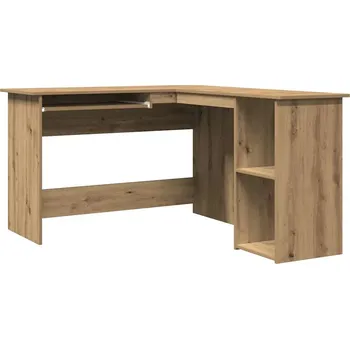 Psací stůl Rohový psací stůl, dub artisan, 120x140x75 cm