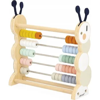 Dřevěná hračka Janod: Dřevěné počítadlo Housenka Sweet Cocoon 18m+