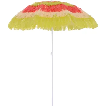 Stínicí technika Outsunny slunečník Havajský slunečník Plážový slunečník 160 cm barevný, párty slunečník Zahradní slunečník v různých barvách, 4 modely pro zahradu a pláž | Aosom.de