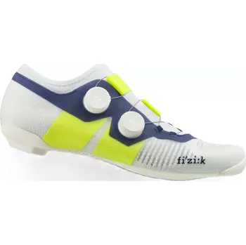 Pánské cyklistické tretry Fizik Vento Vega Carbon EU 43.5 white/yellow fluo
