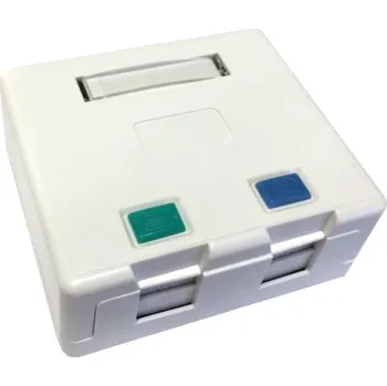 Počítač Opticord OPTIX Zásuvka nad omítku pro 2x keystone, protiprachová 4105