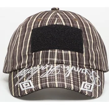 Kšiltovka Kšiltovka Umbro by SlamJam Check Hazard Cap Beige/ Dark Brown Universal