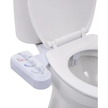 Bidet Přídavný bidet na WC sedátko teplá/studená voda dvojitá tryska145292