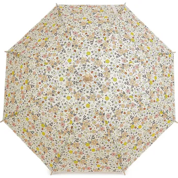 Deštník Dámský / dívčí vystřelovací deštník květy, barva 1 krémová