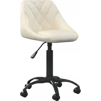 VidaXL Kancelářská židle, krémová, sametová