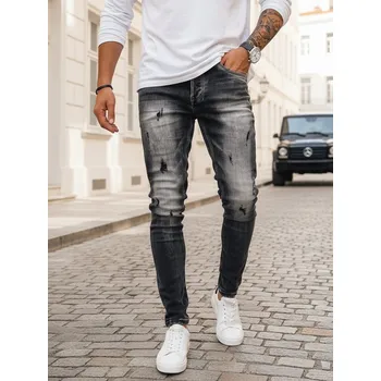 Pánské oblečení Pánské kalhoty DSTREET SVĚTLE ŠEDÁ s32