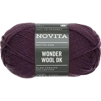 Příze Novita Wonder Wool DK 799 Lilková (Vlněná příze Wonder Wool DK 799 Gerbera)