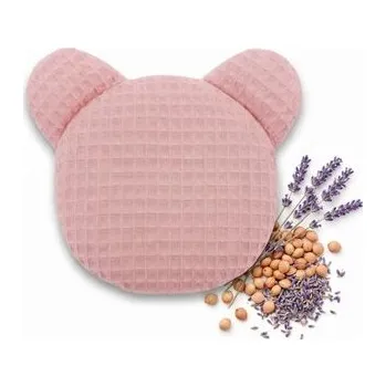 Dětský pokoj Termofor TEDDY- nahřívací polštářek s třešňovými pecičkami a levandulí - pudrově růžový; růžová