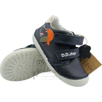 Chlapecké polobotky Dětské celoroční barefoot boty D.D.Step S070-61533B Royal Blue - vel. 20