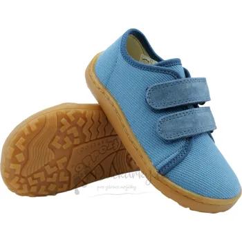 Chlapecké sandály Dětské barefoot plátěnky Froddo G1700440-3 Denim - vel. 25