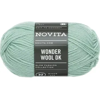 Příze Novita Wonder Wool DK 308 Šalvějová (Vlněná příze Wonder Wool DK 308 Jade)